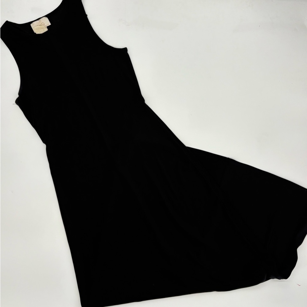 Stretchy Black Tank Maxi Dress Size Small